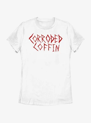 Stranger Things Corroded Coffin Womens T-Shirt