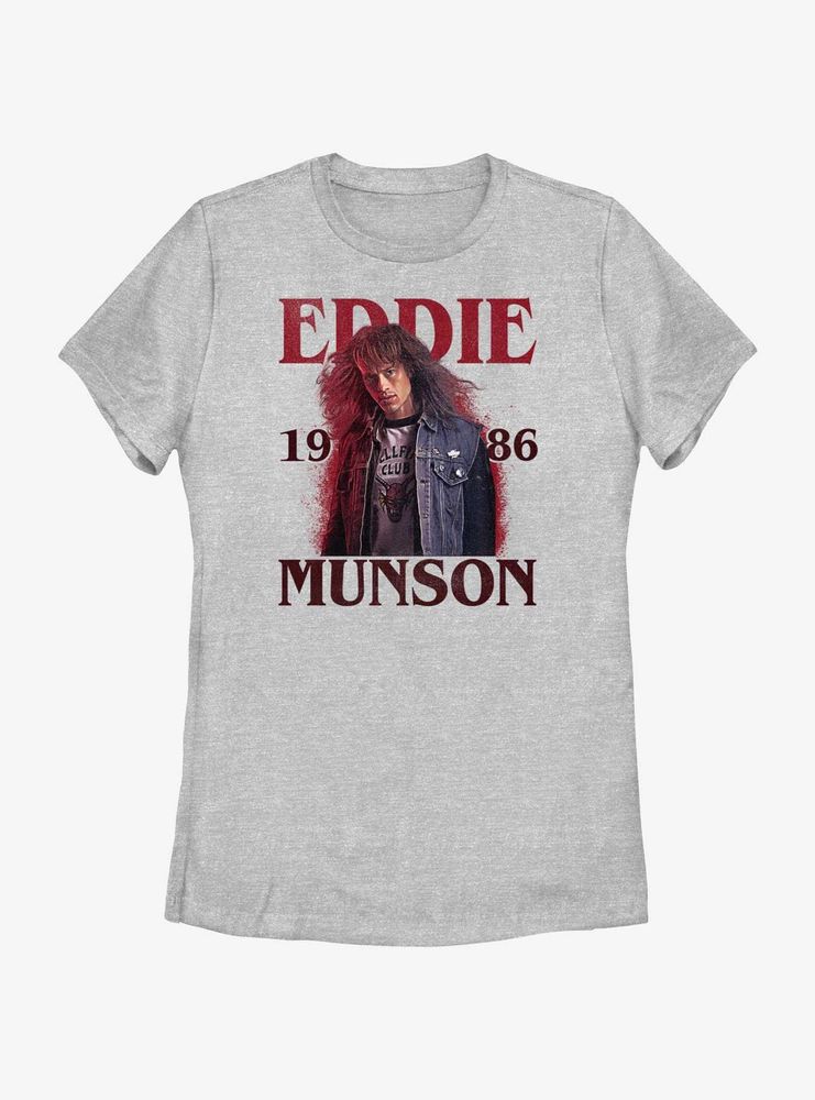 Stranger Things 1986 Eddie Munson Womens T-Shirt