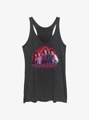 Stranger Things Most Miles Traveled The Upside Down Womens Tank Top