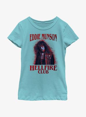 Stranger Things Eddie Munson Color Spray Youth Girls T-Shirt