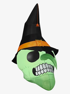 Green Witch Skull Airblown