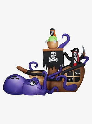 Halloween Pirate Ship Scene Airblown