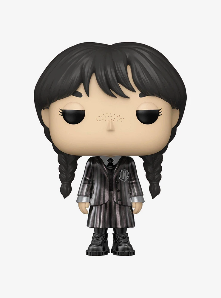 Funko Wednesday Metallic Pop! Television Wednesday Addams Vinyl Figure Hot Topic Exclusive