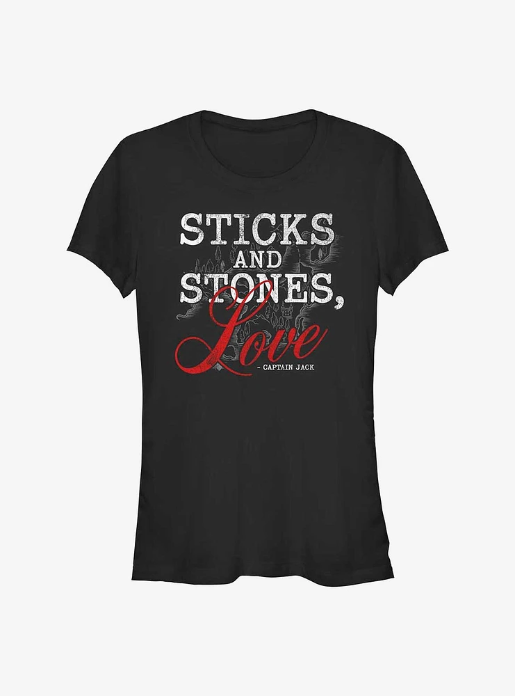 Disney Pirates of the Caribbean Sticks and Stones Love Girls T-Shirt