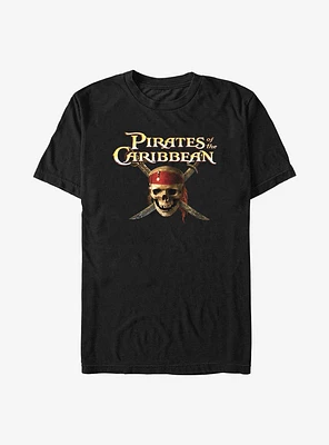 Disney Pirates of the Caribbean Skull Cross Logo T-Shirt