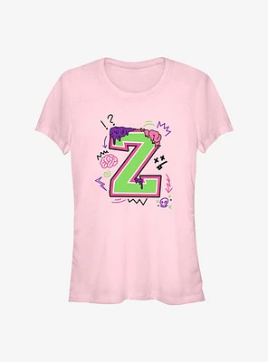 Disney Zombies Seabrook Football Letter Girls T-Shirt