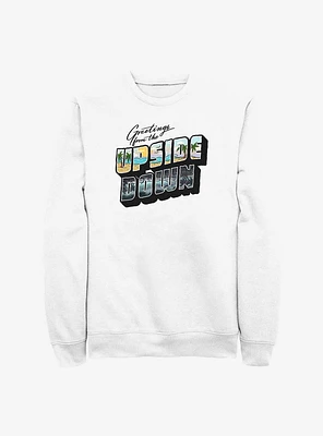 Stranger Things Upside Down Postcard Sweatshirt