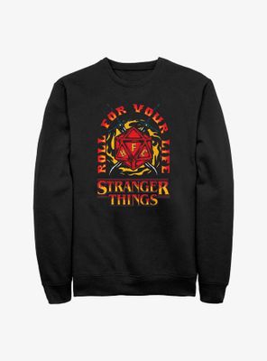 Stranger Things Fire And Dice Sweatshirt