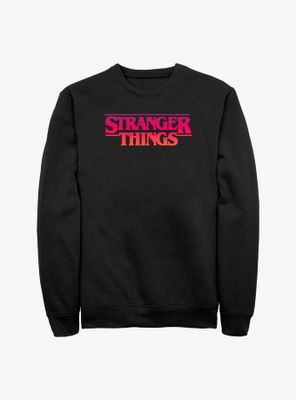 Stranger Things Grunge Logo Sweatshirt
