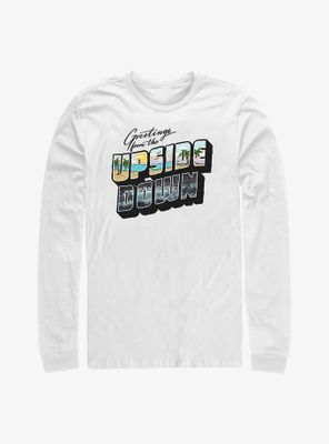 Stranger Things Upside Down Postcard Long-Sleeve T-Shirt