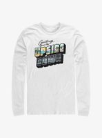 Stranger Things Upside Down Postcard Long-Sleeve T-Shirt