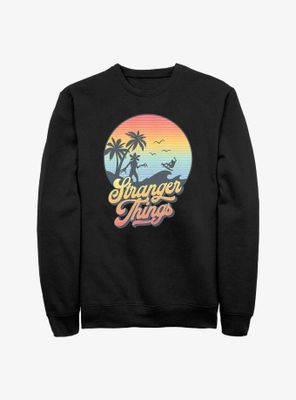 Stranger Things Retro Sun Logo Sweatshirt