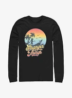 Stranger Things Retro Sun Logo Long-Sleeve T-Shirt