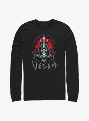 Stranger Things Vecna Tombstone Badge Long-Sleeve T-Shirt