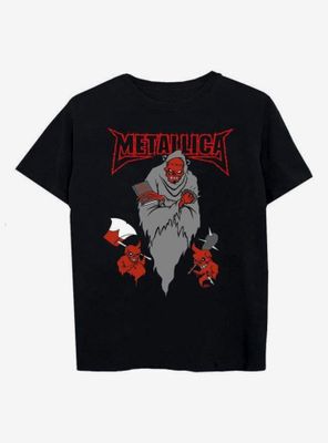 Metallica Trio Of Devils Boyfriend Fit Girls T-Shirt