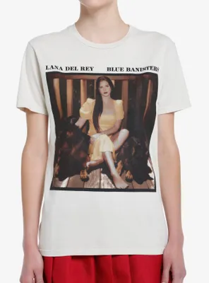Lana Del Rey Blue Banisters Portrait Boyfriend Fit Girls T-Shirt