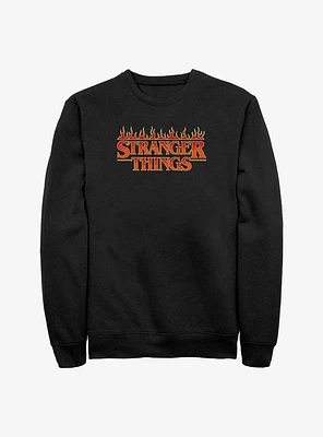 Stranger Things Fire Logo Sweatshirt