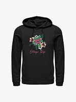 Stranger Things Floral Hoodie