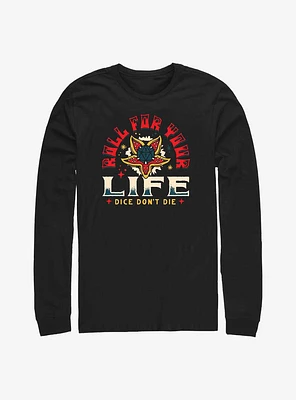 Stranger Things Roll For Your Life Long-Sleeve T-Shirt