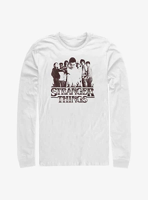 Stranger Things Group Focus Long-Sleeve T-Shirt