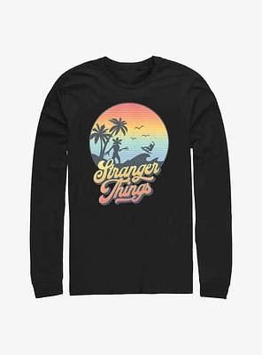 Stranger Things Retro Sun Long-Sleeve T-Shirt