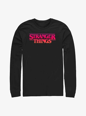 Stranger Things Logo Long-Sleeve T-Shirt