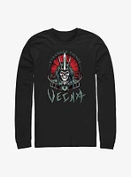 Stranger Things Vecna Tombstone Badge Long-Sleeve T-Shirt