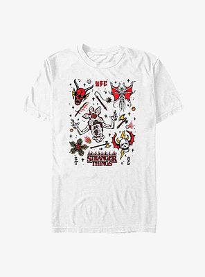 Stranger Things Hellfire Doodles T-Shirt