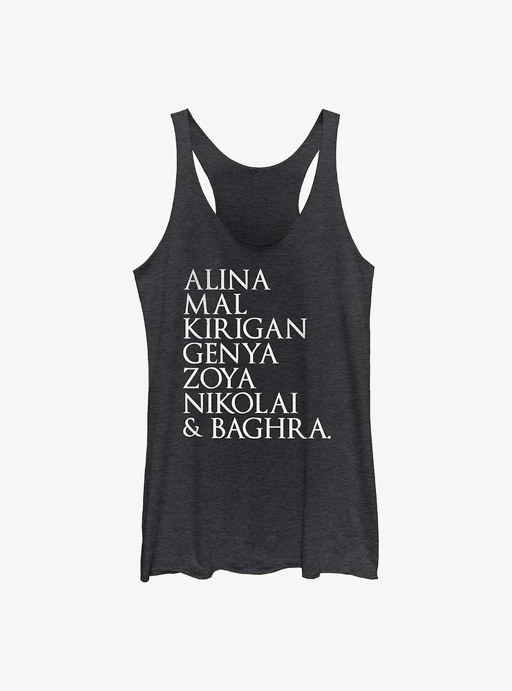 Shadow and Bone Character Stack Girls Tank