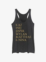 Shadow and Bone Six Of Crows Character Stack Girls Tank