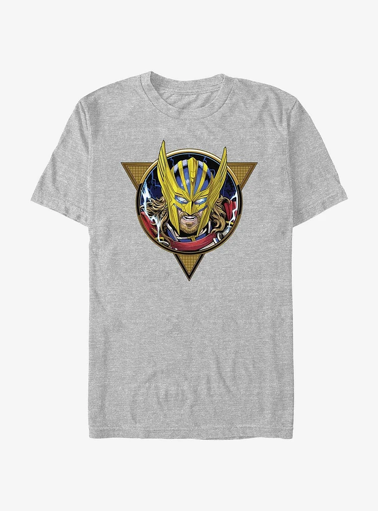 Marvel Thor Golden Helmet Circle T-Shirt