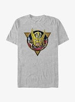 Marvel Thor Golden Helmet Circle T-Shirt