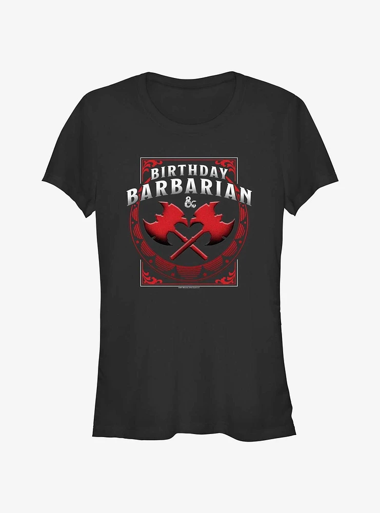 Dungeons & Dragons Birthday Barbarian Girls T-Shirt