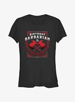 Dungeons & Dragons Birthday Barbarian Girls T-Shirt