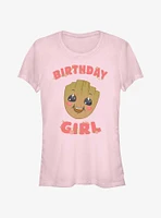 Marvel Guardians of the Galaxy Flowery Groot Birthday Girls T-Shirt