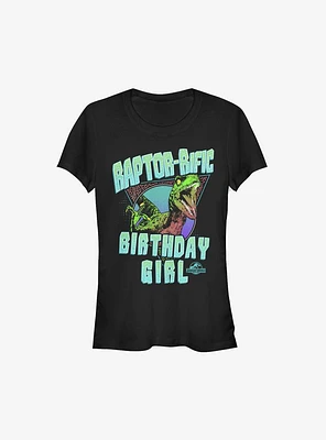 Jurassic Park Raptor-Rific Birthday Girls T-Shirt