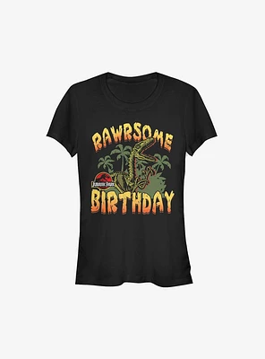 Jurassic Park Rawrsome Birthday Girls T-Shirt