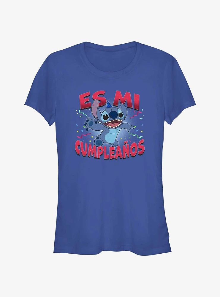 Disney Lilo & Stitch Spanish It's My Birthday Girls T-Shirt