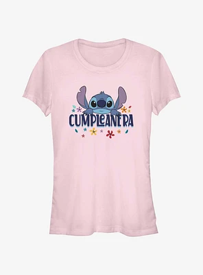 Disney Lilo & Stitch Spanish Birthday Girls T-Shirt