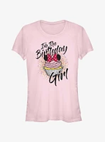 Disney Minnie Mouse I'm The Birthday Girl Cupcake Girls T-Shirt