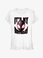 Marvel Miles Morales It's My Birthday Girls T-Shirt