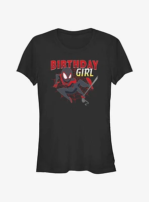 Marvel Birthday Girl Miles Morales Girls T-Shirt