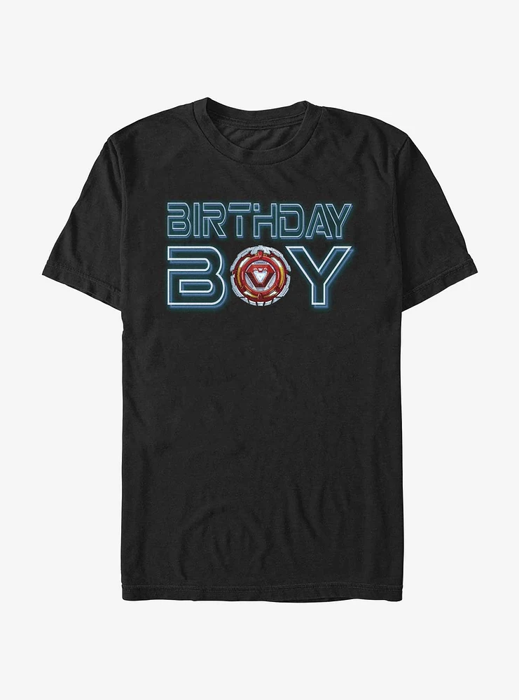 Marvel Iron Badge Birthday T-Shirt