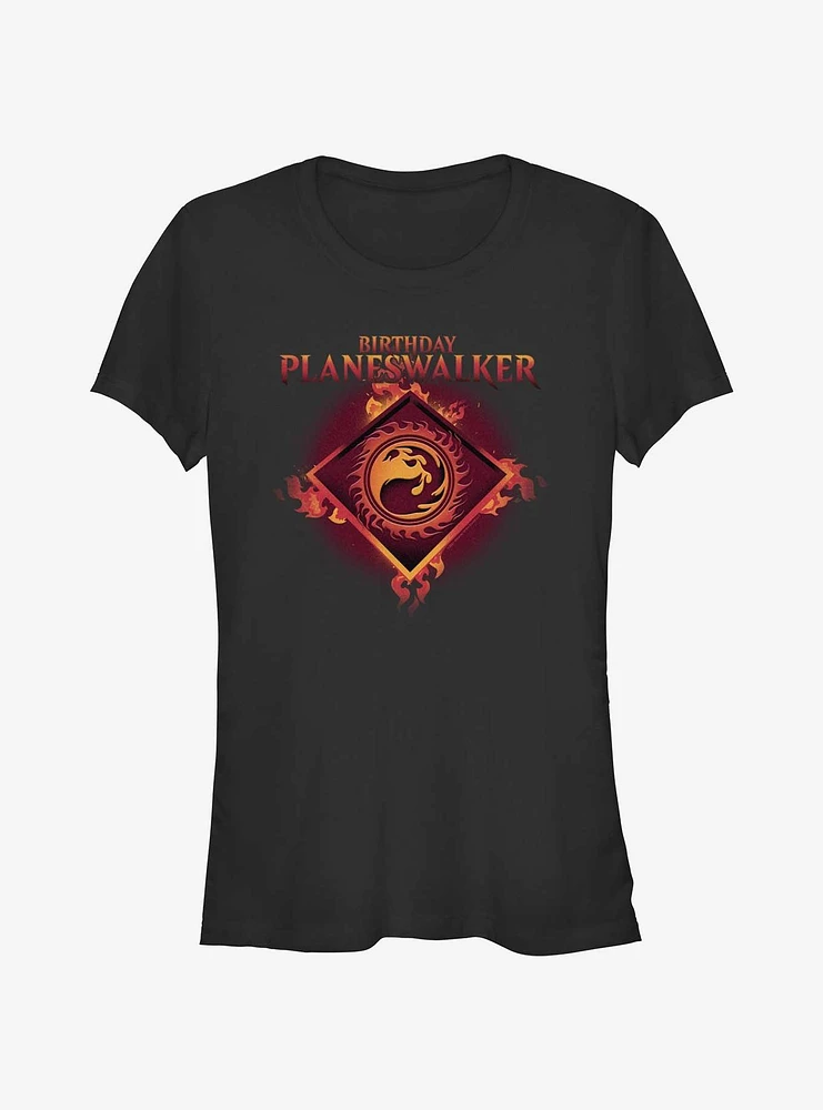 Magic: The Gathering Birthday Fire Planeswalker Girls T-Shirt