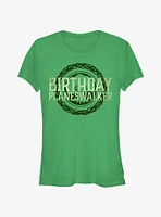 Magic: The Gathering Birthday Green Mana Planeswalker Girls T-Shirt