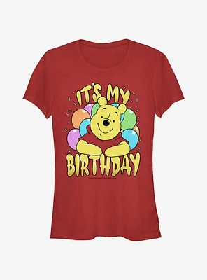 Disney Winnie The Pooh My Birthday Girls T-Shirt