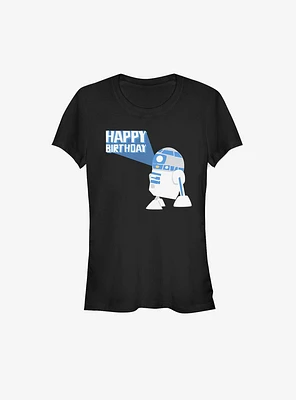 Star Wars R2-D2 Birthday Girls T-Shirt