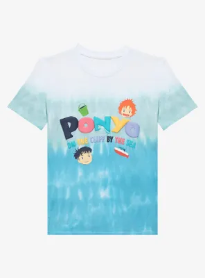 Studio Ghibli Ponyo Icons Youth Tie-Dye Ombre T-Shirt