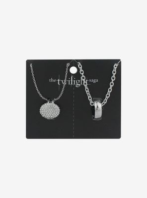 The Twilight Saga Wedding Rings Chain Necklace Set