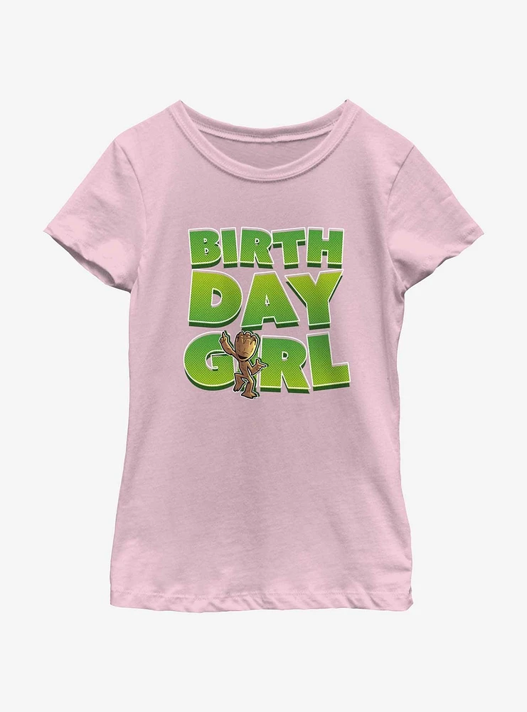 Marvel Guardians Of The Galaxy Groot Bday Girl T-Shirt